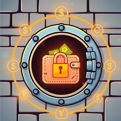 數位錢包在銀行金庫中的防火牆保護，MAX交易所新台幣信託機制示意