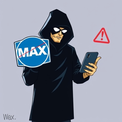 詐騙者假冒MAX交易所的陰影圖，警示台灣用戶防範釣魚與假網站