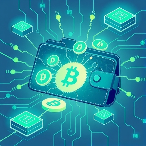 Pi 幣數位錢包發光圖示,周圍環繞安全資料區塊與網路連接,象徵 KYC 後主網遷移