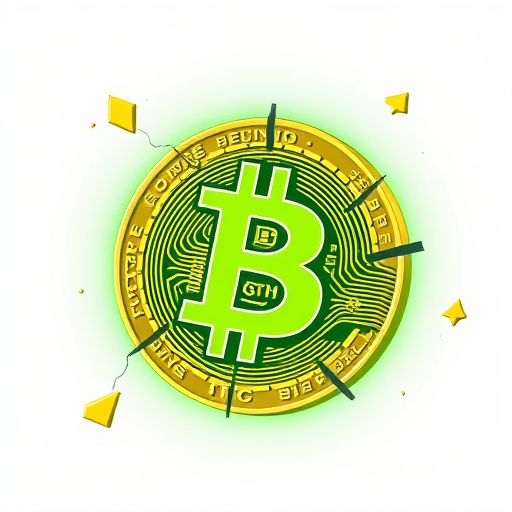 比特幣現金 BCH 從比特幣 BTC 分叉而出的數位貨幣圖像,象徵硬分叉事件與加密貨幣發展