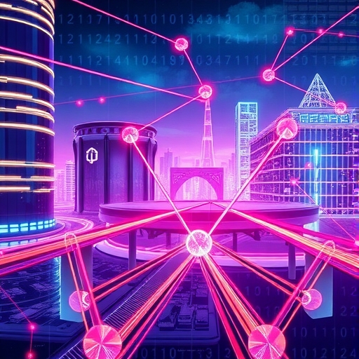 Avalanche AVAX 高性能區塊鏈網路活力數位插圖,展示亞秒級交易最終性與三鏈架構