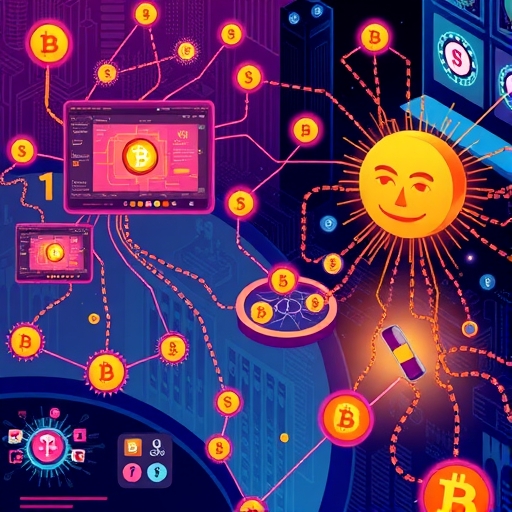 Monero 數位貨幣匿名交易流程的生動插圖,強調隱形管道與安全連接