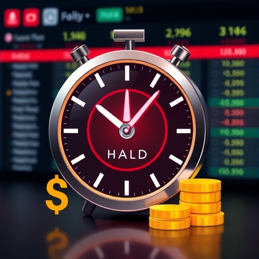 MAX 圈存解除時間鐘錶圖示，顯示虛擬貨幣交易審核等待過程