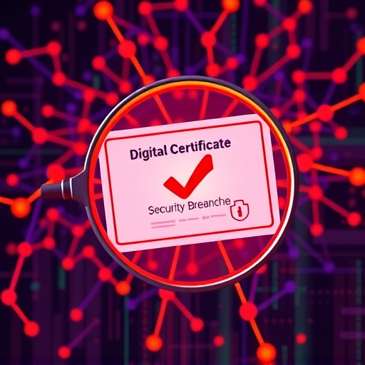 放大鏡檢查虛擬貨幣交易所數位憑證與安全漏洞的驗證圖像