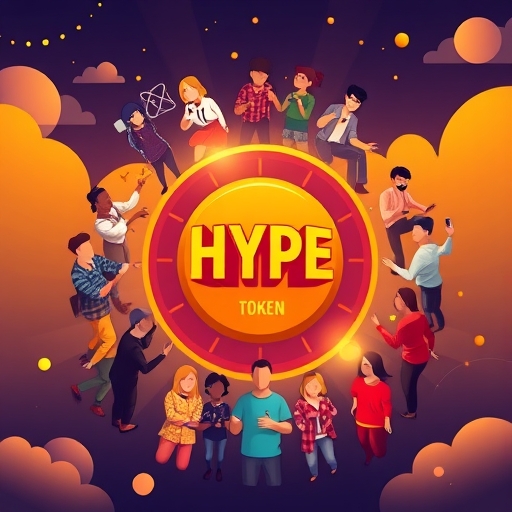 HYPE 代幣生態的活力插圖，展示治理與社群貢獻的去中心化成長