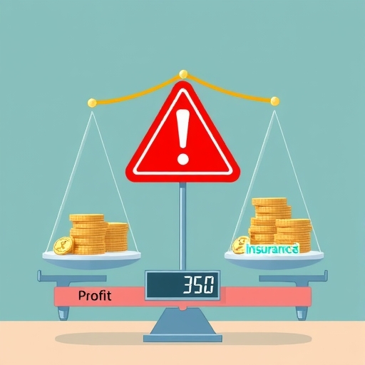 幣安保險基金與盈利倉位天平傾斜的自動減倉機制示意圖