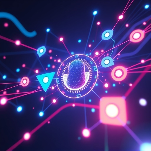 Aave 去中心化金融協議的未來數位樞紐，展示資料流動與透明安全節點的藝術圖像