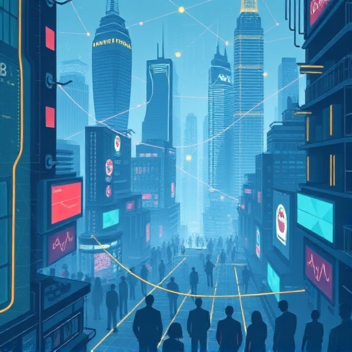 人類與 AI 代理在數位城市互動插圖，強調 Worldcoin 驗證人類身份防範數位冒充