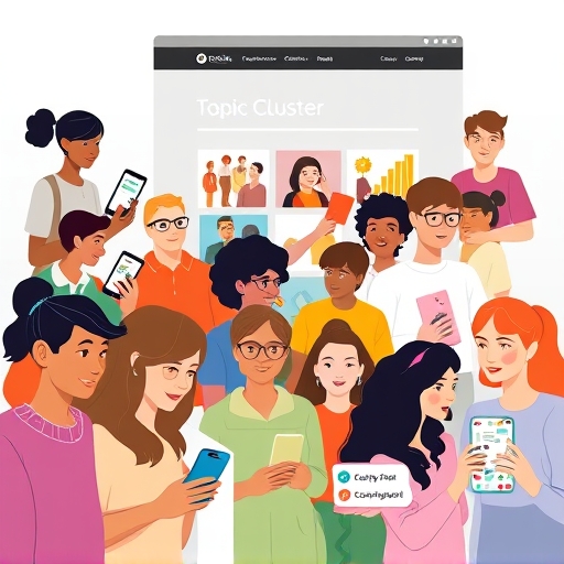 多元使用者透過多裝置互動網站，展示主題聚類內容策略在SEO優化中的應用