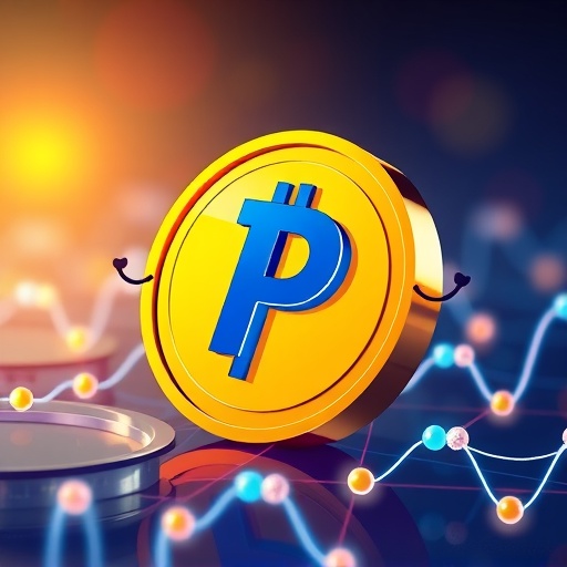 PayPal USD PYUSD 穩定幣數位美元圖示，展現安全可靠的區塊鏈支付概念