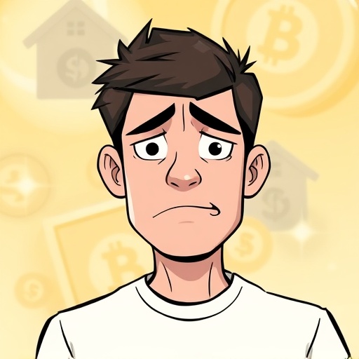 幣安信用卡刷卡失敗的挫折插圖，背景模糊顯示台灣銀行圖示與交易拒絕通知