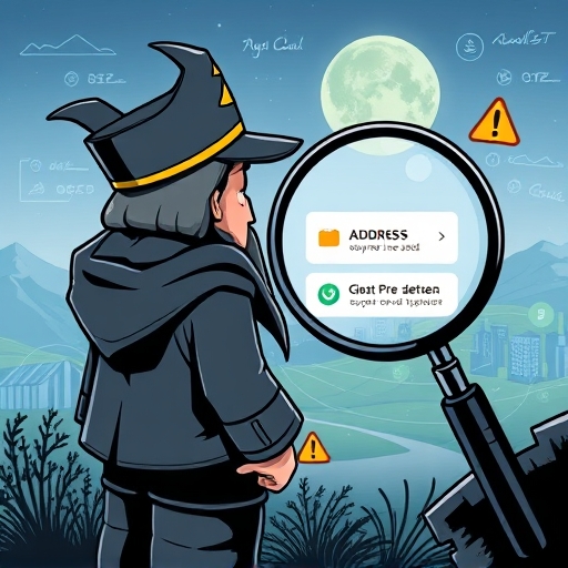 TRC20-USDT 錢包地址檢查與防詐騙安全守護示意圖