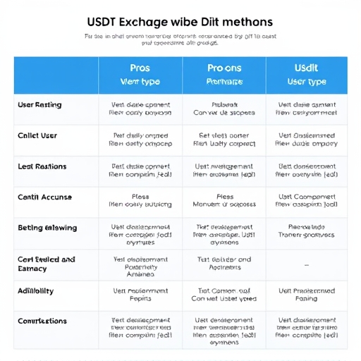USDT 兌換台幣不同管道比較表格，優缺點與適合對象一目了然