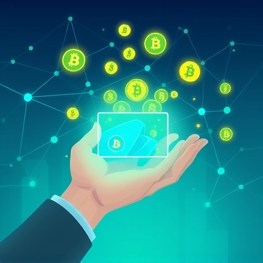 手伸向數位錢包轉移虛擬貨幣的插圖，強調 MAX 交易所跨平台資金轉移手續費優化