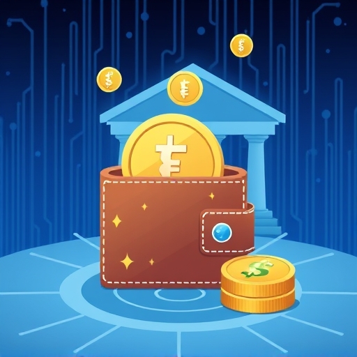 USDT 穩定幣數位錢包與銀行帳戶連結示意圖，台灣投資者資產保值首選