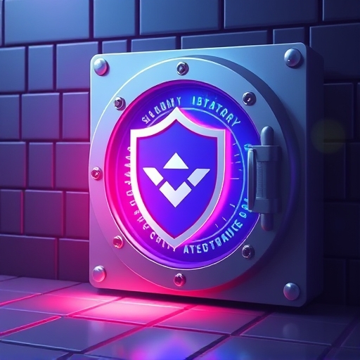 幣安安全金庫保護數位資產示意圖，展示堅固金庫與防護盾牌，象徵SAFU基金及合規監督機制，提供台灣用戶安心保障