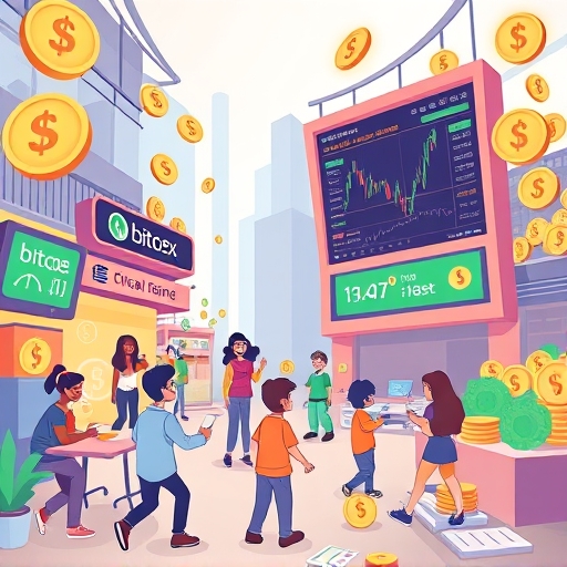 BitoPro 與 BitoEX 交易所與錢包介面對比圖，展示台灣投資者使用虛擬貨幣交易平台的熱鬧場景