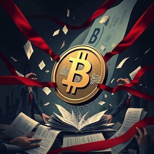加密貨幣交易所系統漏洞與誤轉帳混亂場面圖，投資人焦慮伸手圖解