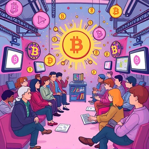 友好導師用比喻解釋加密貨幣英文術語的互動插圖